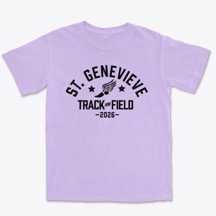 Saint Genevieve School Track and Field Premium Heavyweight T-shirt
