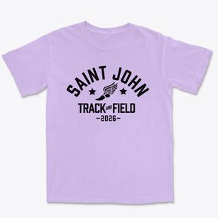 Saint John The Evangelist School Track and Field Premium Heavyweight T-shirt