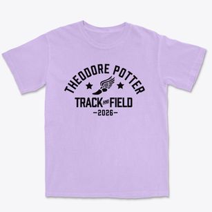 Theodore Potter Elementary School 74 Track and Field Premium Heavyweight T-shirt