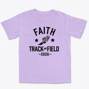 Faith Christian Academy Track and Field Premium Heavyweight T-shirt