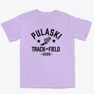 Pulaski Elementary School Track and Field Premium Heavyweight T-shirt