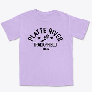 Platte River Elementary School Track and Field Premium Heavyweight T-shirt
