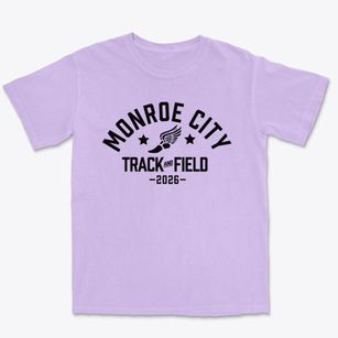 Monroe City R1 High School Track and Field Premium Heavyweight T-shirt