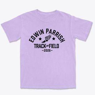 Edwin Parrish School Track and Field Premium Heavyweight T-shirt