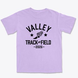 Valley High School Track and Field Premium Heavyweight T-shirt