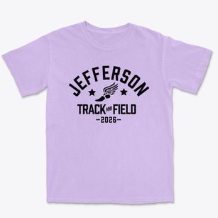 Jefferson Elementary School 1 Track and Field Premium Heavyweight T-shirt