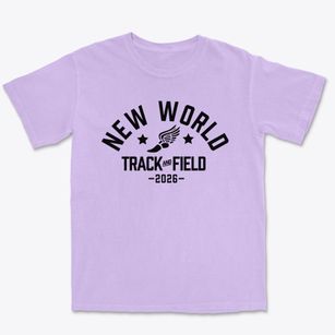 New World Academy Track and Field Premium Heavyweight T-shirt