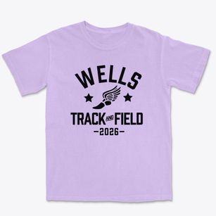 Wells Junior High School Track and Field Premium Heavyweight T-shirt