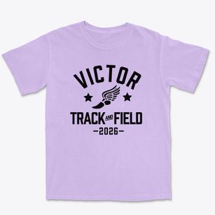 Victor Early Childhood Center Track and Field Premium Heavyweight T-shirt