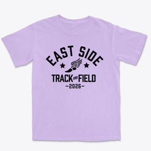 East Side Middle School Track and Field Premium Heavyweight T-shirt