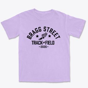 Bragg Street Academy Track and Field Premium Heavyweight T-shirt