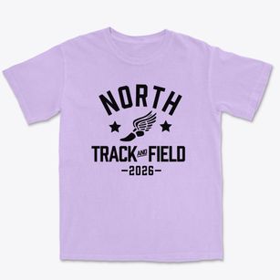 North Elementary School Track and Field Premium Heavyweight T-shirt