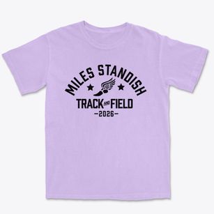 Miles Standish Elementary School Track and Field Premium Heavyweight T-shirt