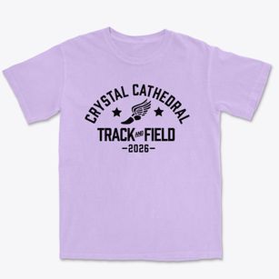 Crystal Cathedral Academy Track and Field Premium Heavyweight T-shirt