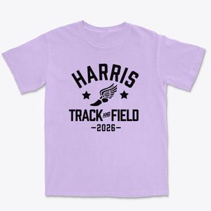 Harris Elementary School Track and Field Premium Heavyweight T-shirt