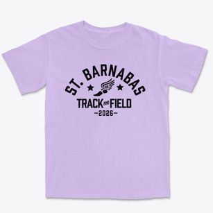 Saint Barnabas Episcopal School Track and Field Premium Heavyweight T-shirt