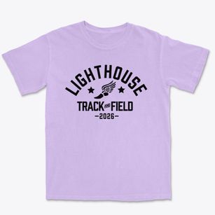 Lighthouse Christian Academy Track and Field Premium Heavyweight T-shirt