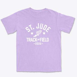 Saint Jude Academy Track and Field Premium Heavyweight T-shirt