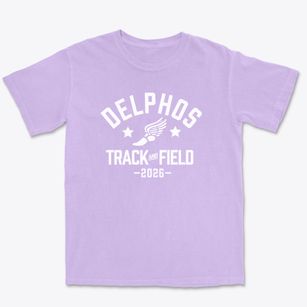 Delphos Attendance Center Track and Field Premium Heavyweight T-shirt