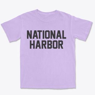 National Harbor Maryland Classic Block Premium Heavyweight T-shirt