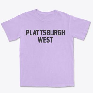 Plattsburgh West New York Classic Block Premium Heavyweight T-shirt