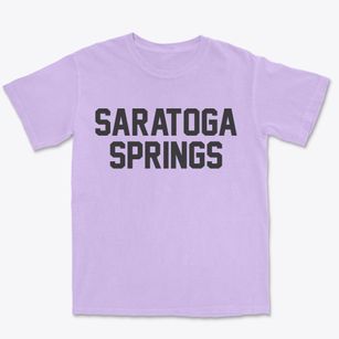 Saratoga Springs Utah Classic Block Premium Heavyweight T-shirt