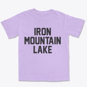 Iron Mountain Lake Missouri Classic Block Premium Heavyweight T-shirt