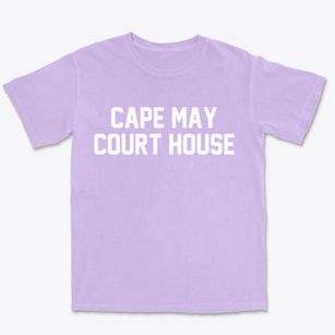 Cape May Court House New Jersey Classic Block Premium Heavyweight T-shirt