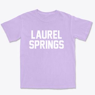 Laurel Springs New Jersey Classic Block Premium Heavyweight T-shirt