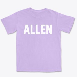 Allen Nebraska Classic Block Premium Heavyweight T-shirt