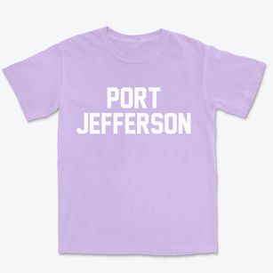 Port Jefferson New York Classic Block Premium Heavyweight T-shirt