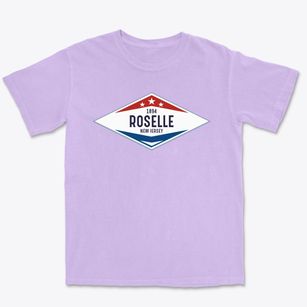 Roselle New Jersey Diamond Star Premium Heavyweight T-shirt