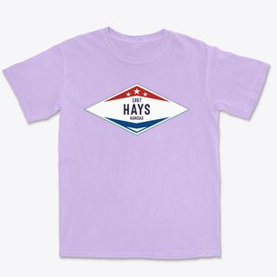 Hays Kansas Diamond Star Premium Heavyweight T-shirt