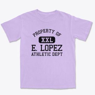 E. Lopez Texas Athletic Dept Premium Heavyweight T-shirt