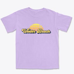 Winter Beach Florida Sublime Sunset Premium Heavyweight T-shirt