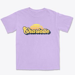 Charlotte New York Sublime Sunset Premium Heavyweight T-shirt