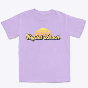 Crystal Beach New York Sublime Sunset Premium Heavyweight T-shirt