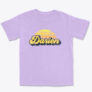 Darien Connecticut Sublime Sunset Premium Heavyweight T-shirt