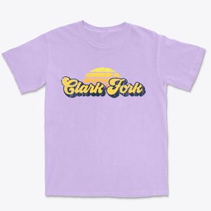 Clark Fork Idaho Sublime Sunset Premium Heavyweight T-shirt