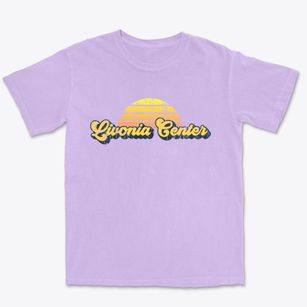 Livonia Center New York Sublime Sunset Premium Heavyweight T-shirt