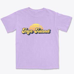 Frye Island Maine Sublime Sunset Premium Heavyweight T-shirt