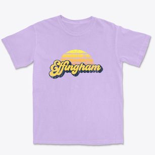 Effingham Illinois Sublime Sunset Premium Heavyweight T-shirt