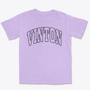 Vinton Iowa Trendy Block Premium Heavyweight T-shirt