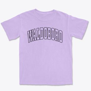 Waldoboro Maine Trendy Block Premium Heavyweight T-shirt