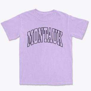 Montauk New York Trendy Block Premium Heavyweight T-shirt