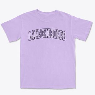 Lake Cherokee Texas Trendy Block Premium Heavyweight T-shirt