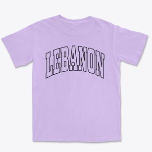 Lebanon New York Trendy Block Premium Heavyweight T-shirt