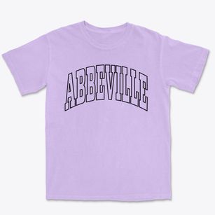 Abbeville Mississippi Trendy Block Premium Heavyweight T-shirt