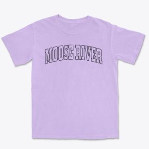 Moose River Maine Trendy Block Premium Heavyweight T-shirt