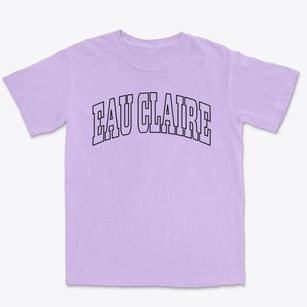 Eau Claire Wisconsin Trendy Block Premium Heavyweight T-shirt